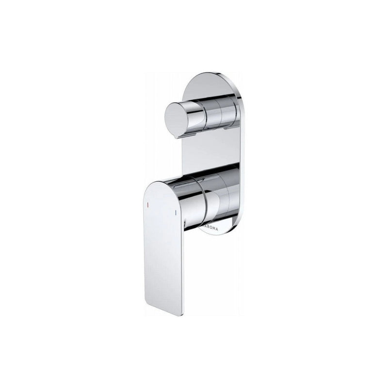 Caroma Urbane II Bath/Shower Round Plate Wall Mixer with Diverter - Chrome