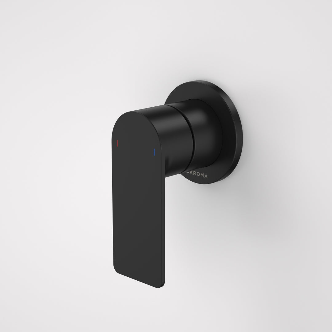 Caroma Urbane II Bath/Shower Round Wall Mixer - Matte Black - 99648B
