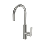 Parisi Slim II Gooseneck Pull Out Sink Mixer - Brushed Nickel - S2.07-1HRO.41