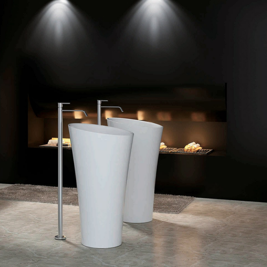 Pietra Bianca Speaker Freestanding Basin - White Onyx - PBS2198-WO