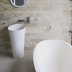 Pietra Bianca Speaker Freestanding Basin - White Onyx - PBS2198-WO