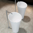 Pietra Bianca Speaker Freestanding Basin - White Onyx - PBS2198-WO