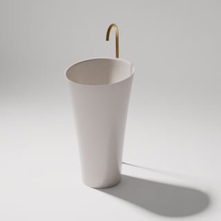 Pietra Bianca Speaker Freestanding Basin - White Onyx - PBS2198-WO