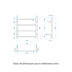 Thermorail 12V Round 550 Ladder Heated Towel Rail - SR2512B Matte Black