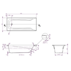 Decina Novara 1650 Island Bath - NO1650W
