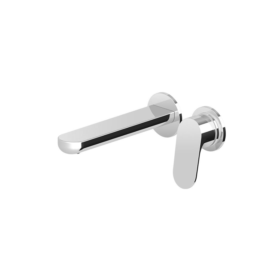 Zucchetti Nikko Wall Basin Mixer 180mm Spout Includes In-Wall Body - Chrome - ZKK673 + R99815