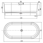 Studio Bagno Blast 1520 Freestanding Bath - Matte White - BL007/MW