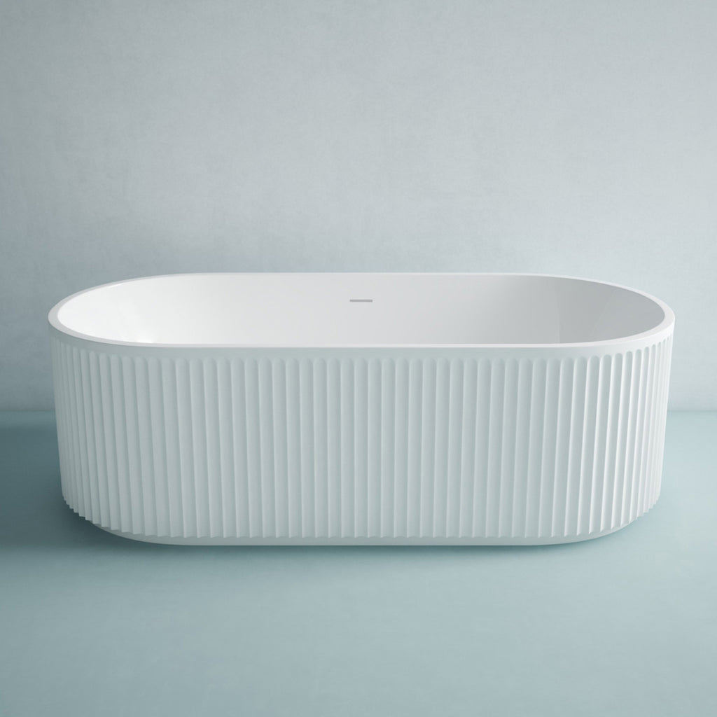 Studio Bagno Colonnade 1700 Freestanding Bath - Matte White - COL007/MW