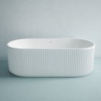 Studio Bagno Colonnade 1700 Freestanding Bath - Matte White - COL007/MW