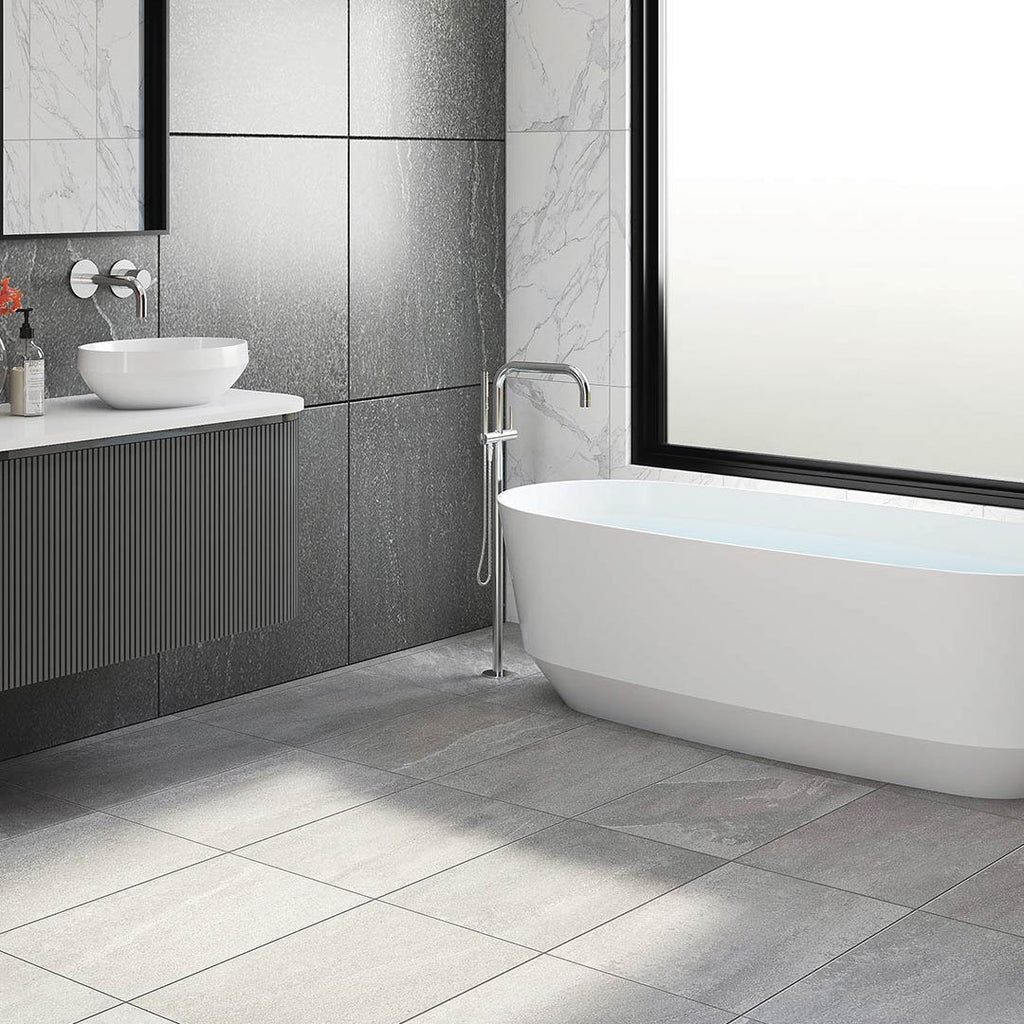 Studio Bagno Decus 1700 Freestanding Bath - Semi Gloss White - DEC007/SGW