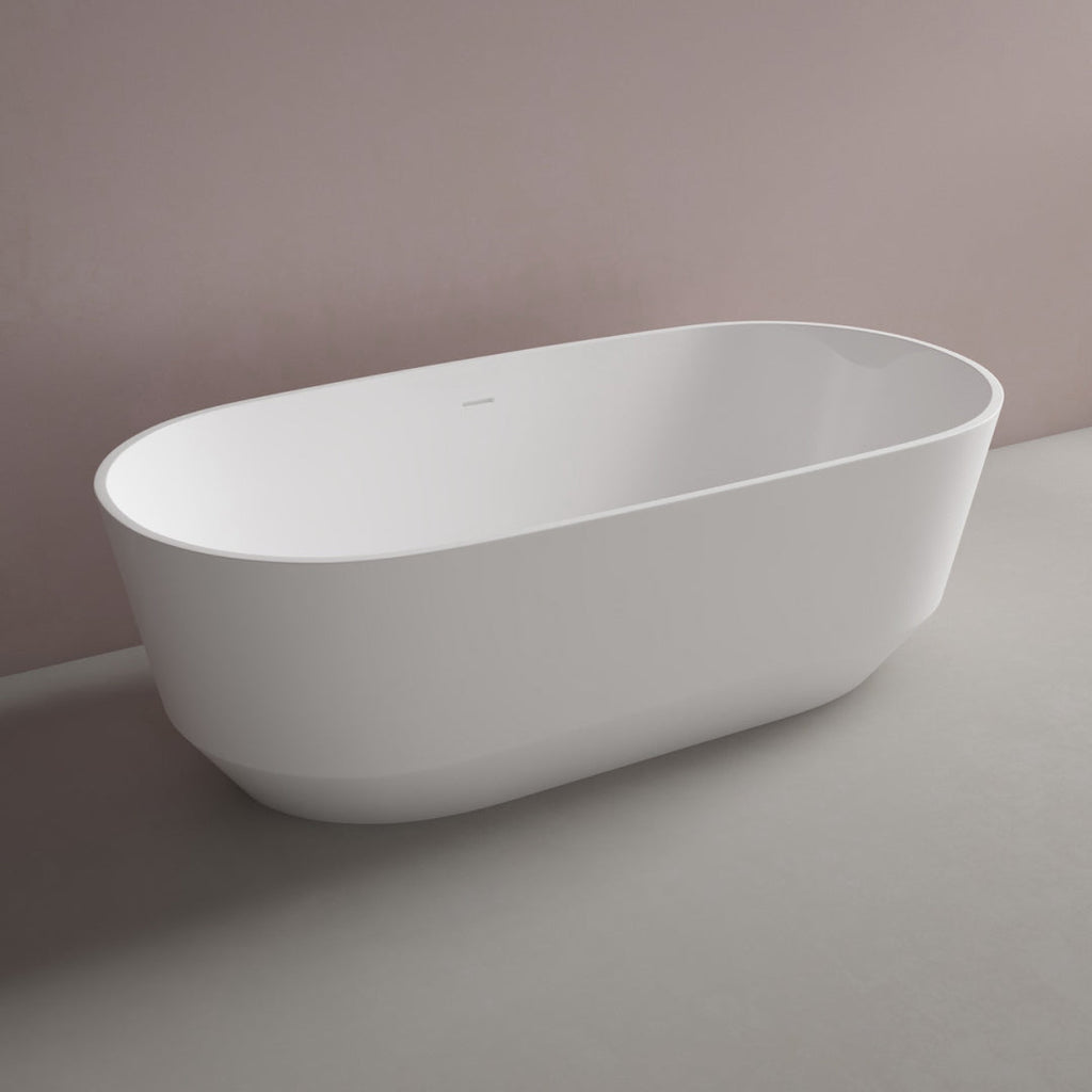 Studio Bagno Decus 1700 Freestanding Bath - Semi Gloss White - DEC007/SGW