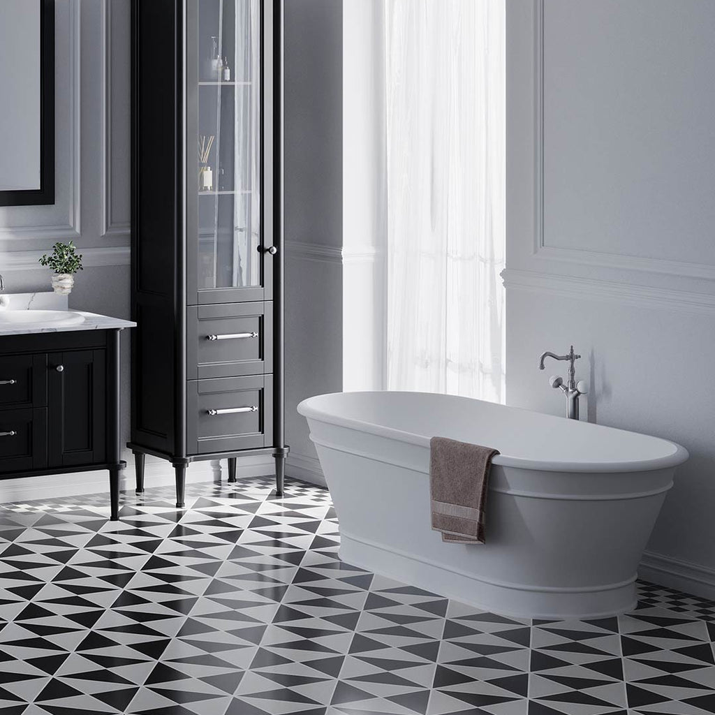 Studio Bagno Impero 1750 Freestanding Bath - Matte White - IMP007/MW