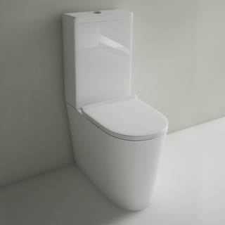 Studio Bagno Manhattan Hi Line Back To Wall Toilet Suite - Back Inlet - MHL001