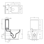 Studio Bagno Sythesis Eco Rimless Toilet Suite - SYN001