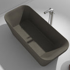 Studio Bagno Verve 1700mm Freestanding Bath - Ash Grey - VER007/AG