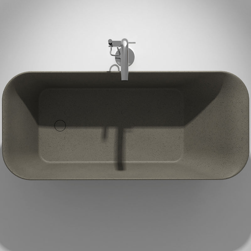 Studio Bagno Verve 1700mm Freestanding Bath - Ash Grey