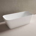 Studio Bagno Verve 1700mm Freestanding Bath - Semi Gloss White - VER007/SGW