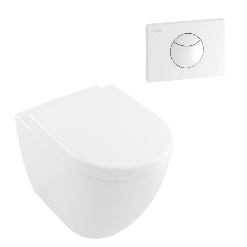 Villeroy & Boch Subway 3.0 Wall Faced Ceramic Plus Toilet Package - incl/Villeroy & Boch Cistern