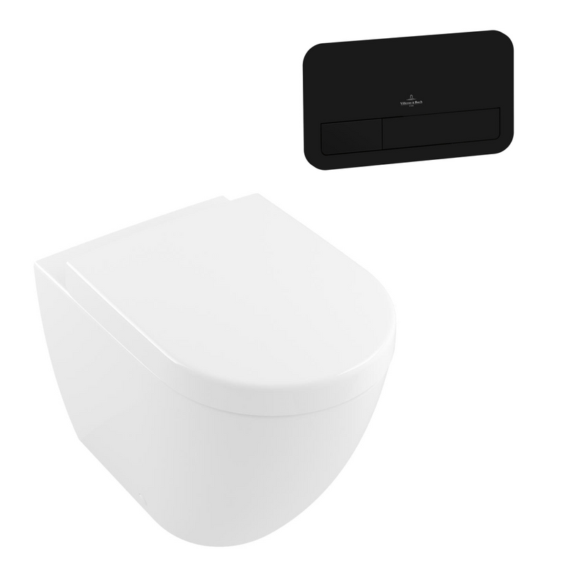 Villeroy & Boch Subway 3.0 Wall Faced Ceramic Plus Toilet Package - incl/Villeroy & Boch Cistern