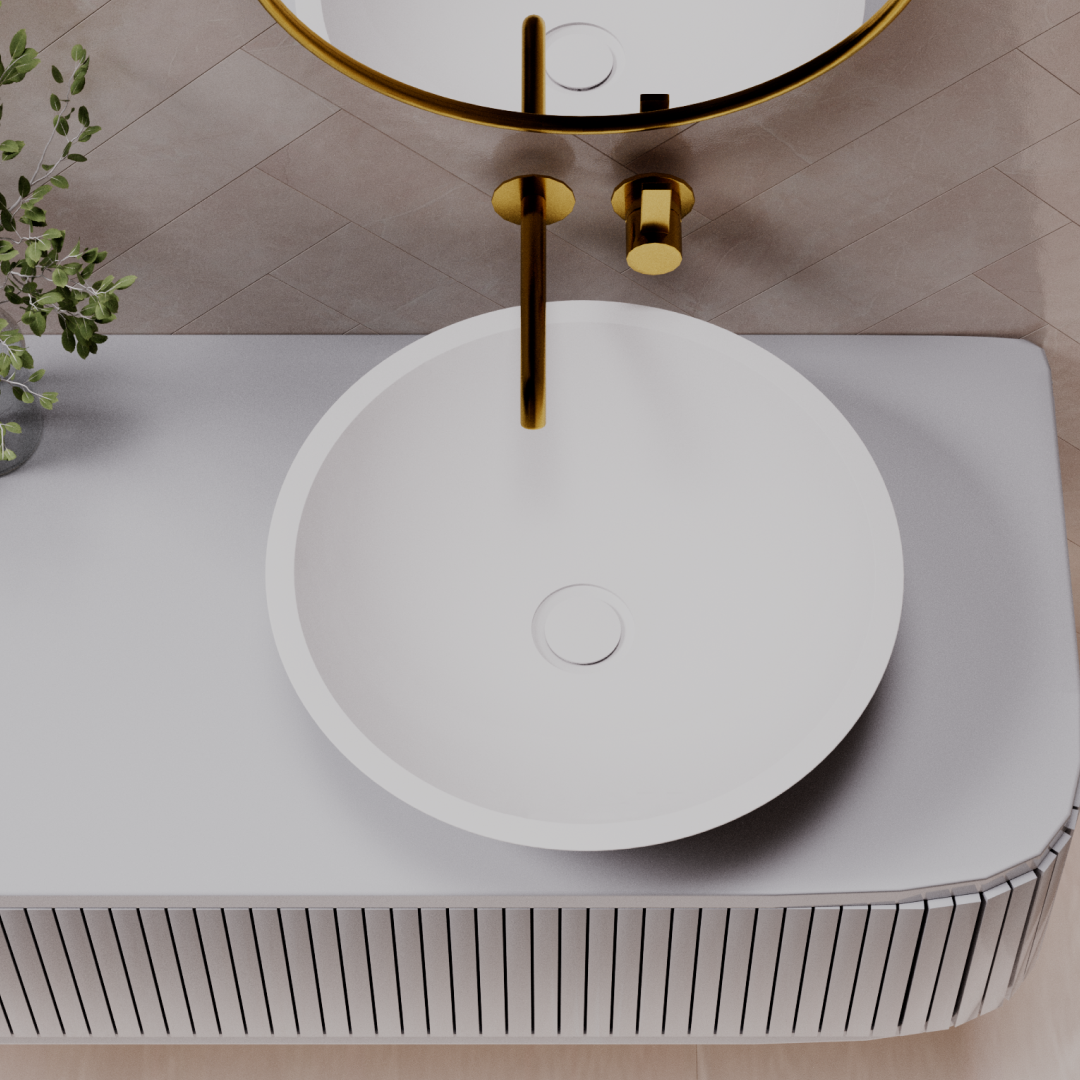 Pietra Bianca Surena Above Counter Basin - Charcoal - PB3001-C