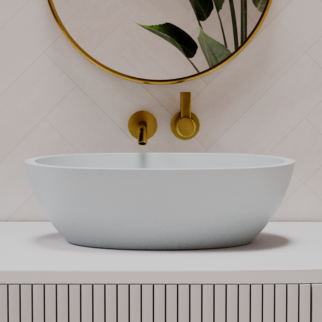 Pietra Bianca Sussana Above Counter Basin - Charcoal - PB3004-C