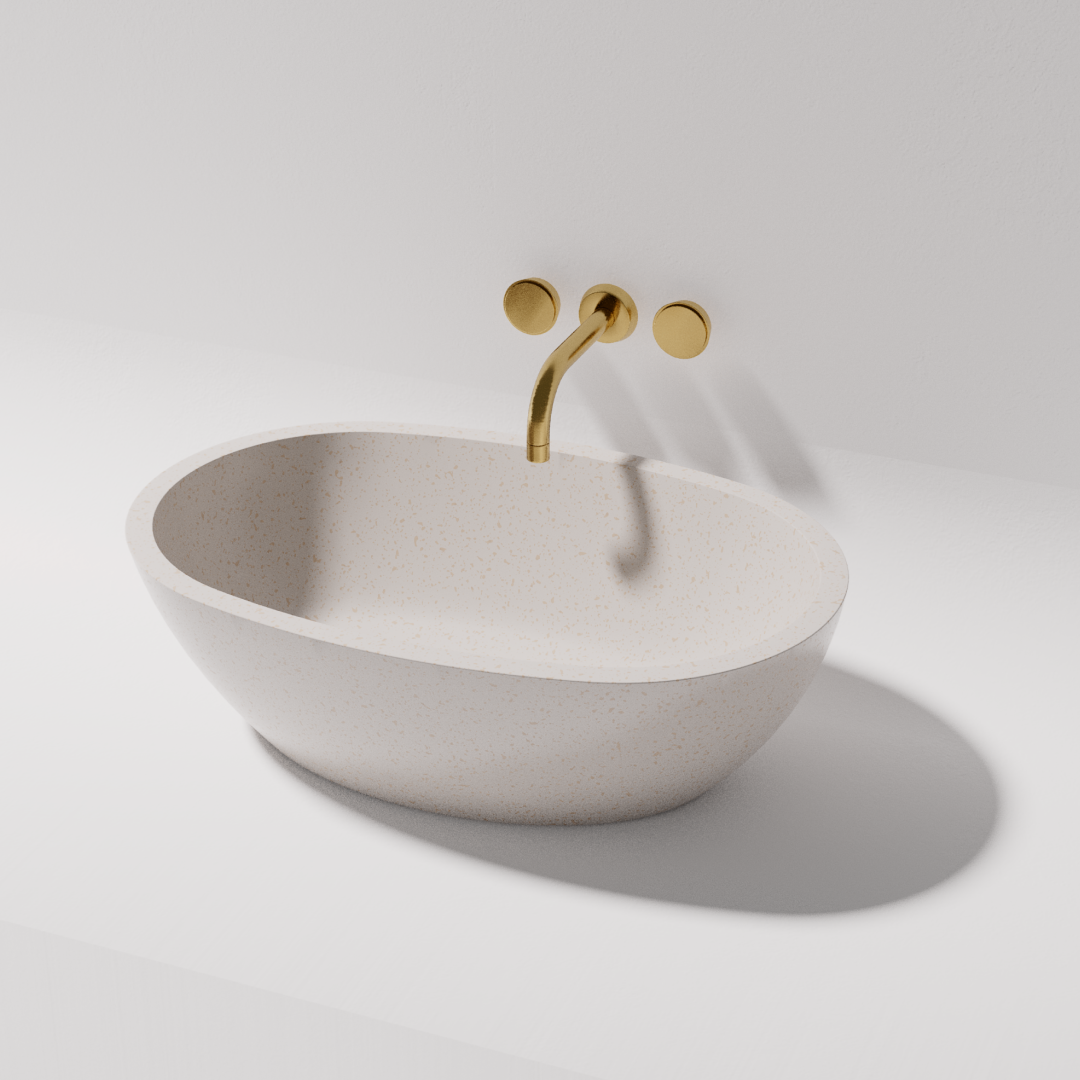 Pietra Bianca Sussana Above Counter Basin - Charcoal - PB3004-C