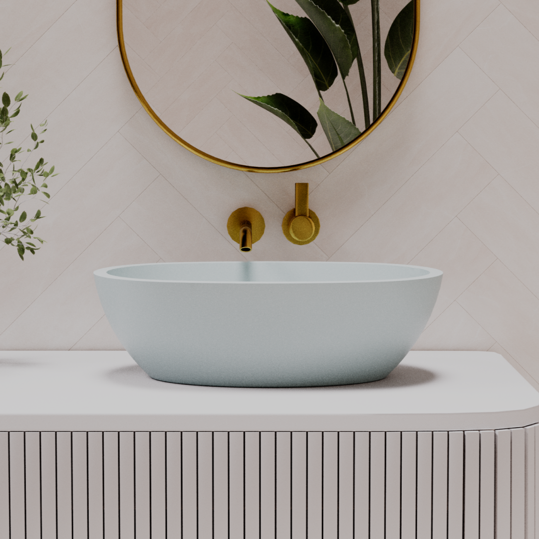 Pietra Bianca Sussana Above Counter Basin - Charcoal - PB3004-C