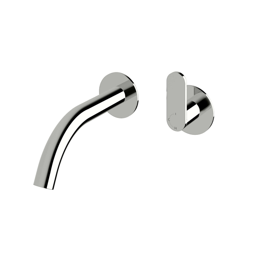 Sussex Duet 165 Progressive Wall Basin Mixer Set - Chrome - DPWBMS165