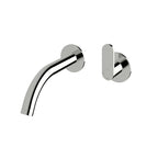 Sussex Duet 165 Progressive Wall Basin Mixer Set - Chrome - DPWBMS165