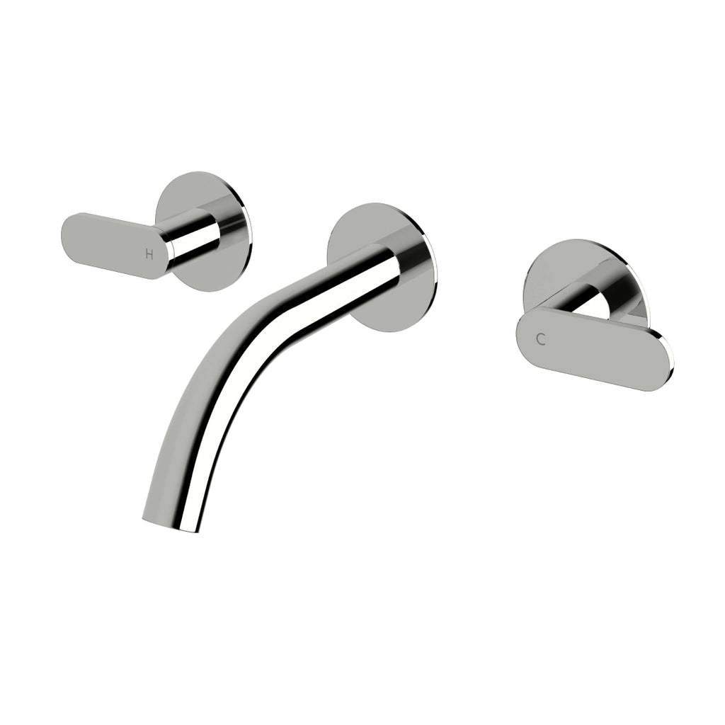 Sussex Duet 165 Wall Basin Tap Set - Chrome - DWBS165