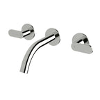 Sussex Duet 165 Wall Basin Tap Set - Chrome - DWBS165