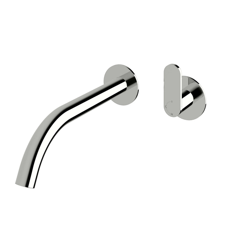 Sussex Duet 200 Progressive Wall Basin Mixer Set - Chrome