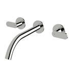 Sussex Duet 200 Wall Basin Tap Set - Chrome - DWBS200