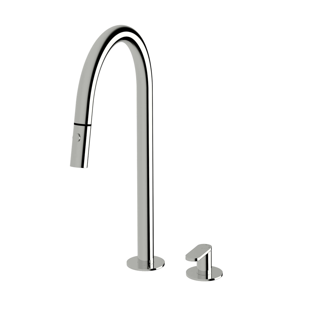 Sussex Duet Progressive Pull-Out Sink Mixer - Chrome - DSPMSPOS