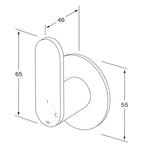 Sussex Duet Progressive Wall Mixer - Chrome - DPWM