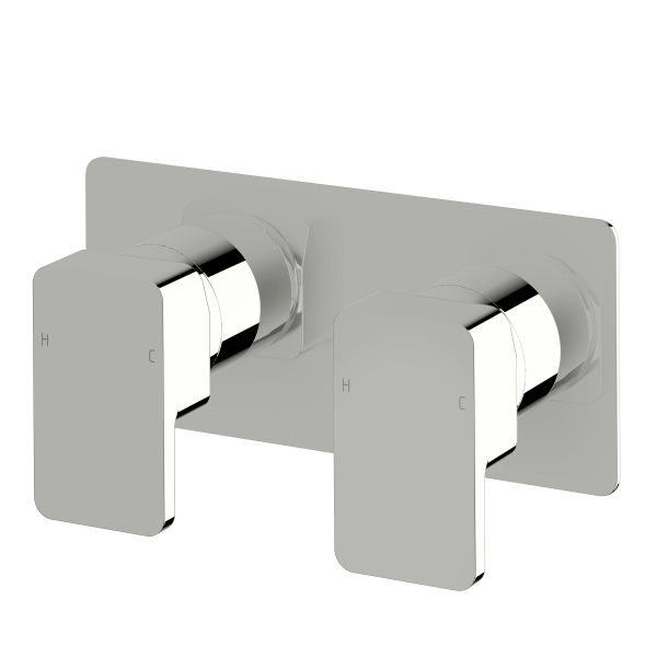 Sussex Suba Lever Dual Wall Mixer System - Chrome - BLDMS