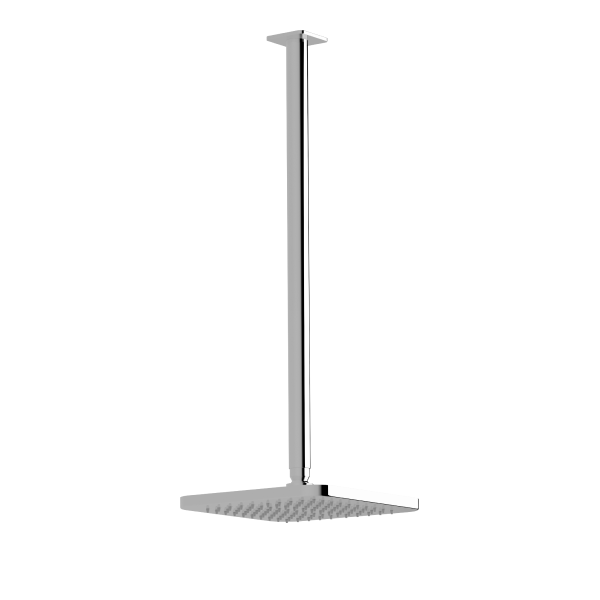 Sussex Suba Vertical Shower Arm 500mm with 220 Head - Chrome