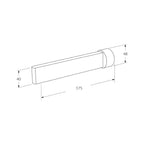 Sussex Calibre Bath Spout 175mm Chrome - CBO175