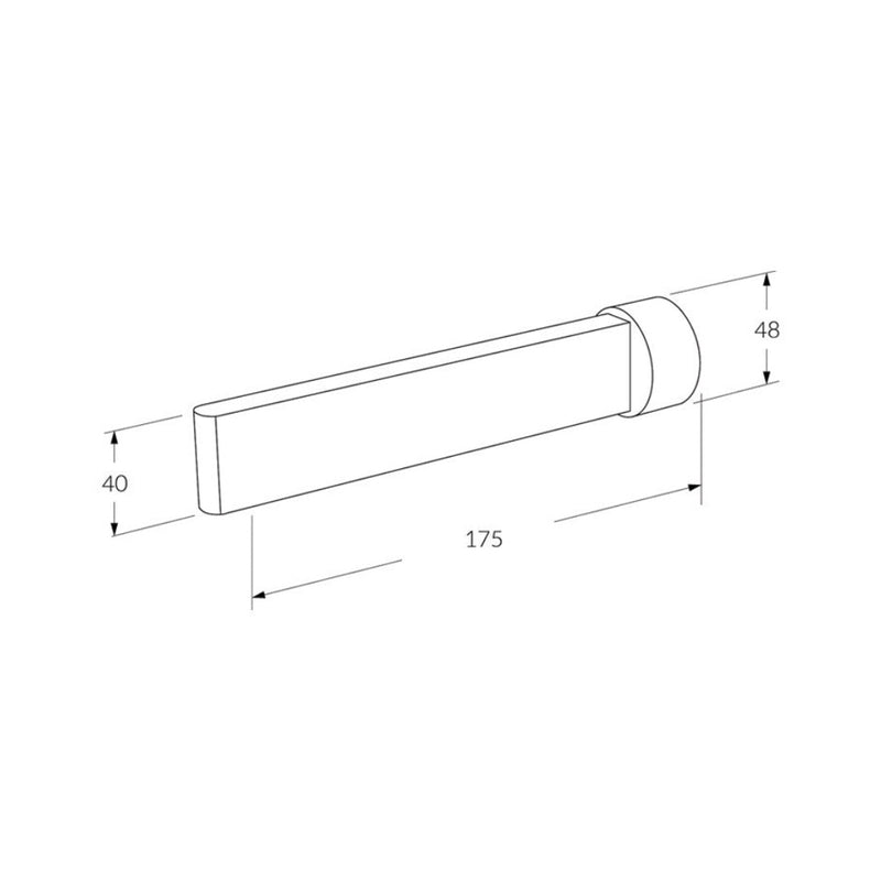 Sussex Calibre Bath Spout 175mm Chrome
