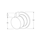 Sussex Calibre Diverter - Chrome - CDIV