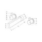 Sussex Calibre Wall Bath Set 175mm - Chrome - CBS175