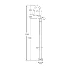 Sussex Circa Floormount Basin Mixer Curved - Chrome - RFMBMCT + SXFMMIK