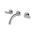 Sussex Duet 165 Wall Bath Tap Set - Chrome - DBS165