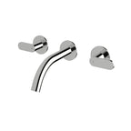Sussex Duet 165 Wall Bath Tap Set - Chrome - DBS165