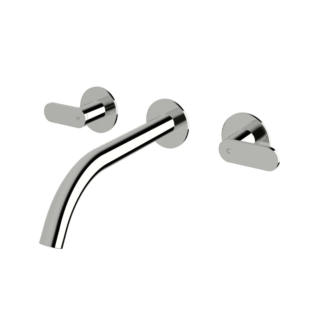 Sussex Duet 200 Wall Bath Tap Set - Chrome - DBS200
