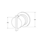 Sussex Monsoon Wall Mixer - 316 Stainless Steel - MWMSS