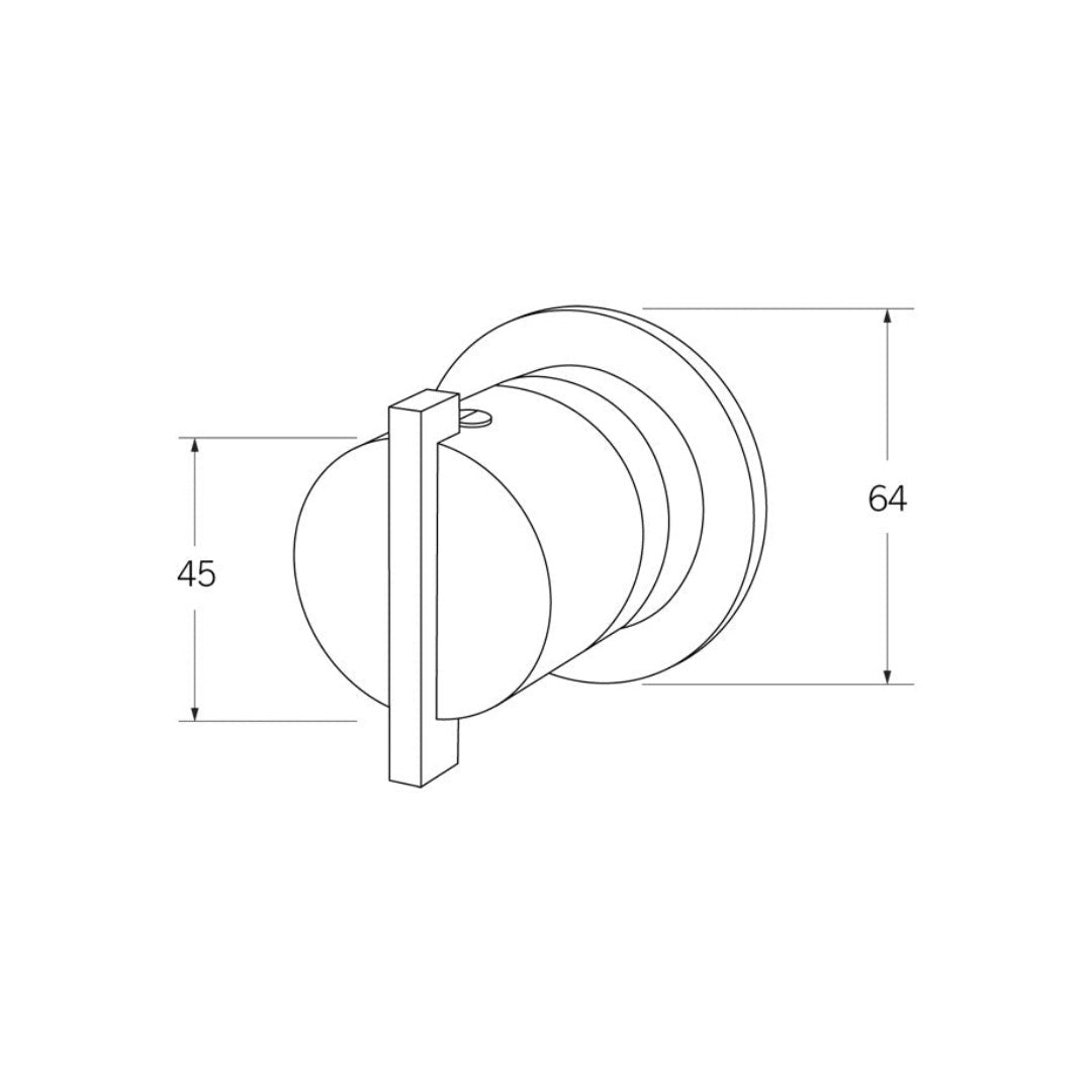 Sussex Monsoon Wall Mixer - 316 Stainless Steel - MWMSS