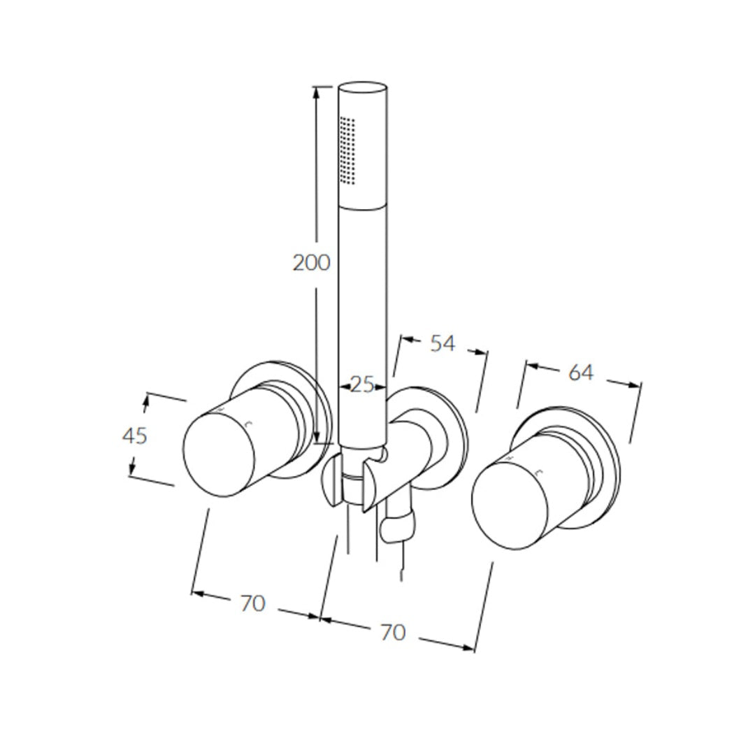Sussex Shower Mixer System - Chrome - RSMS