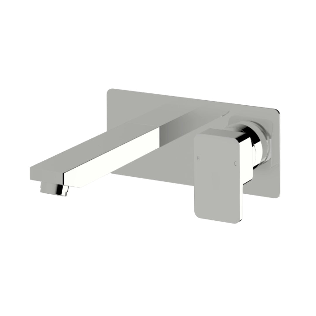 Sussex Suba Lever Wall Basin Mixer Outlet System - Chrome 210mm - BLWBMS210RH