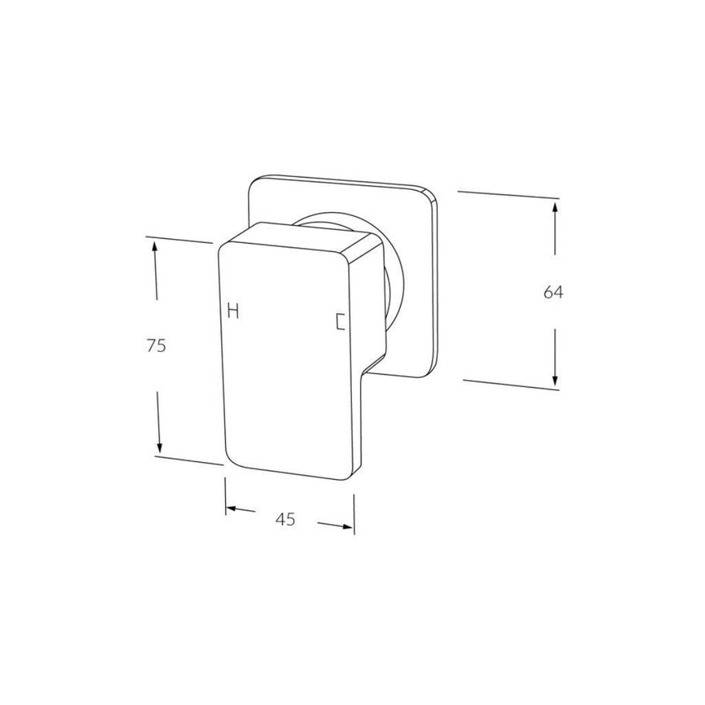 Sussex Suba Lever Wall Mixer - Chrome - BLWM